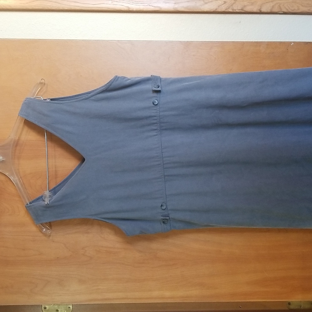 Vintage Valerie Stevens Lyocell V Neck Grey Maxi Dress